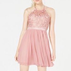 NWT Mauve Lace with Scalloped Top dress